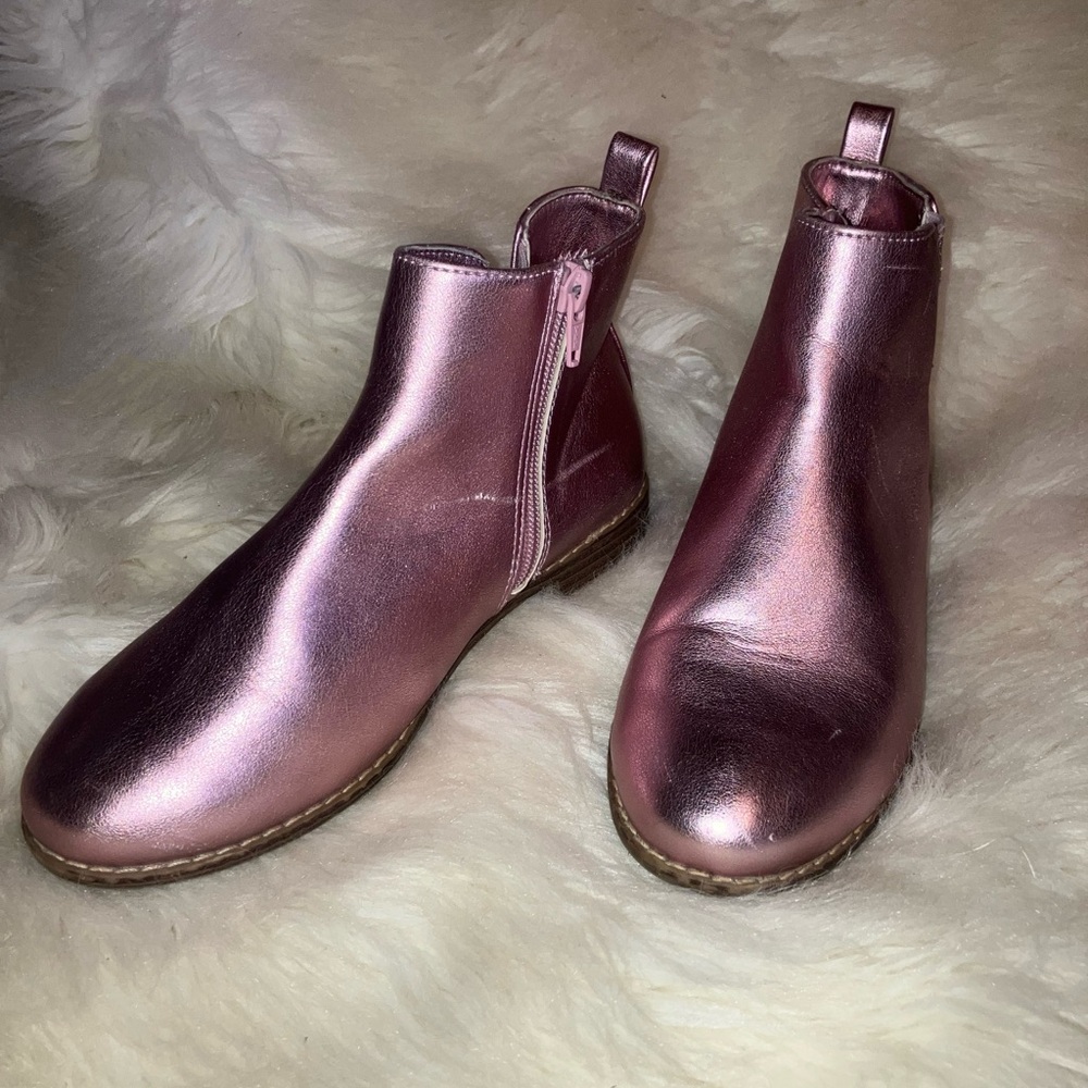 GAP Kids Metallic Rose Ankle Booties!!